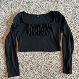 🦋Black Cropped Long Sleeve🦋